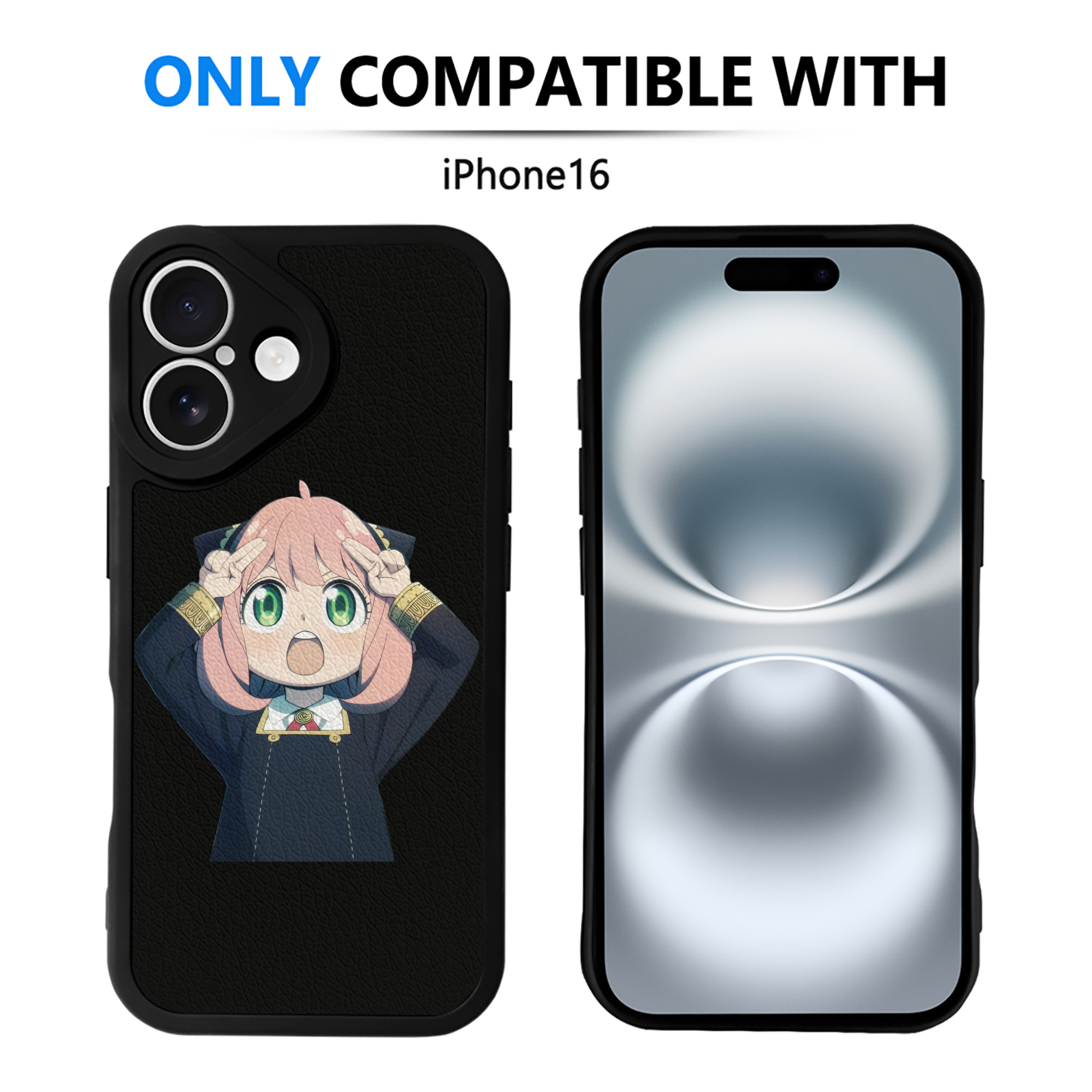 （画像用） SPY×FAMILY间谍家家酒 【iPhone 16シリーズ対応】シリコンスマホケース（レザー調） 材質：シリコン